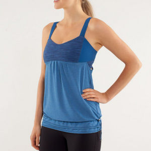 lululemon Back on Track Run Tank in Blue size 6